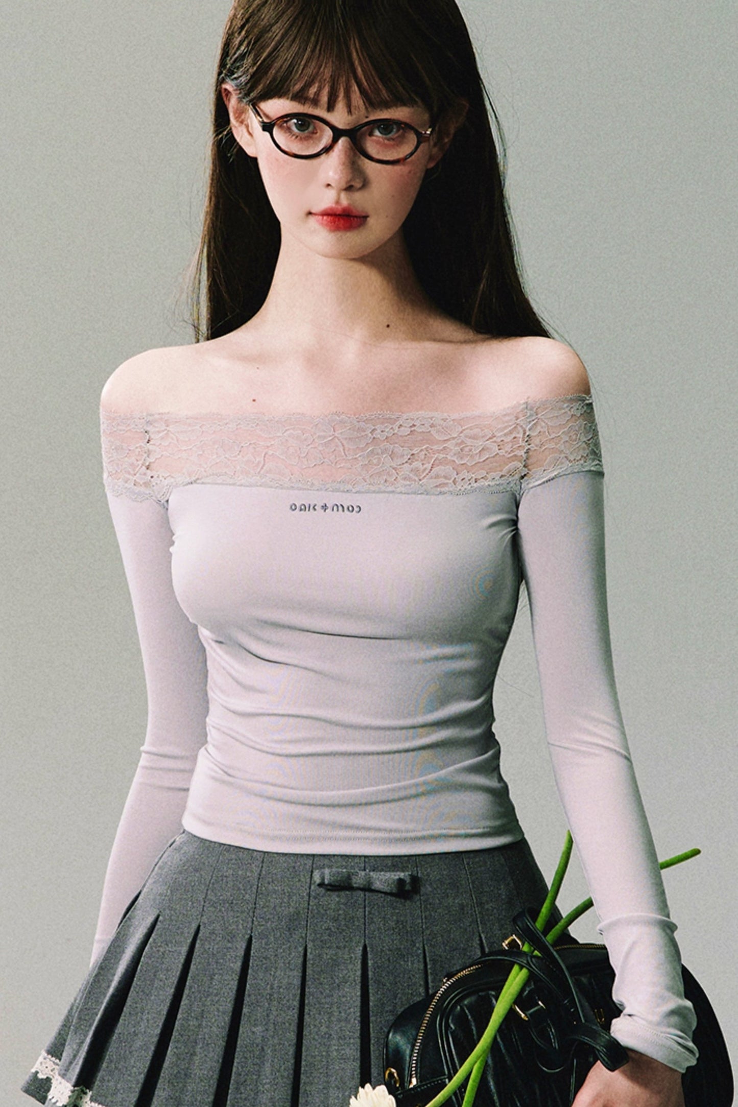 Oak Moss Lace Knit Top