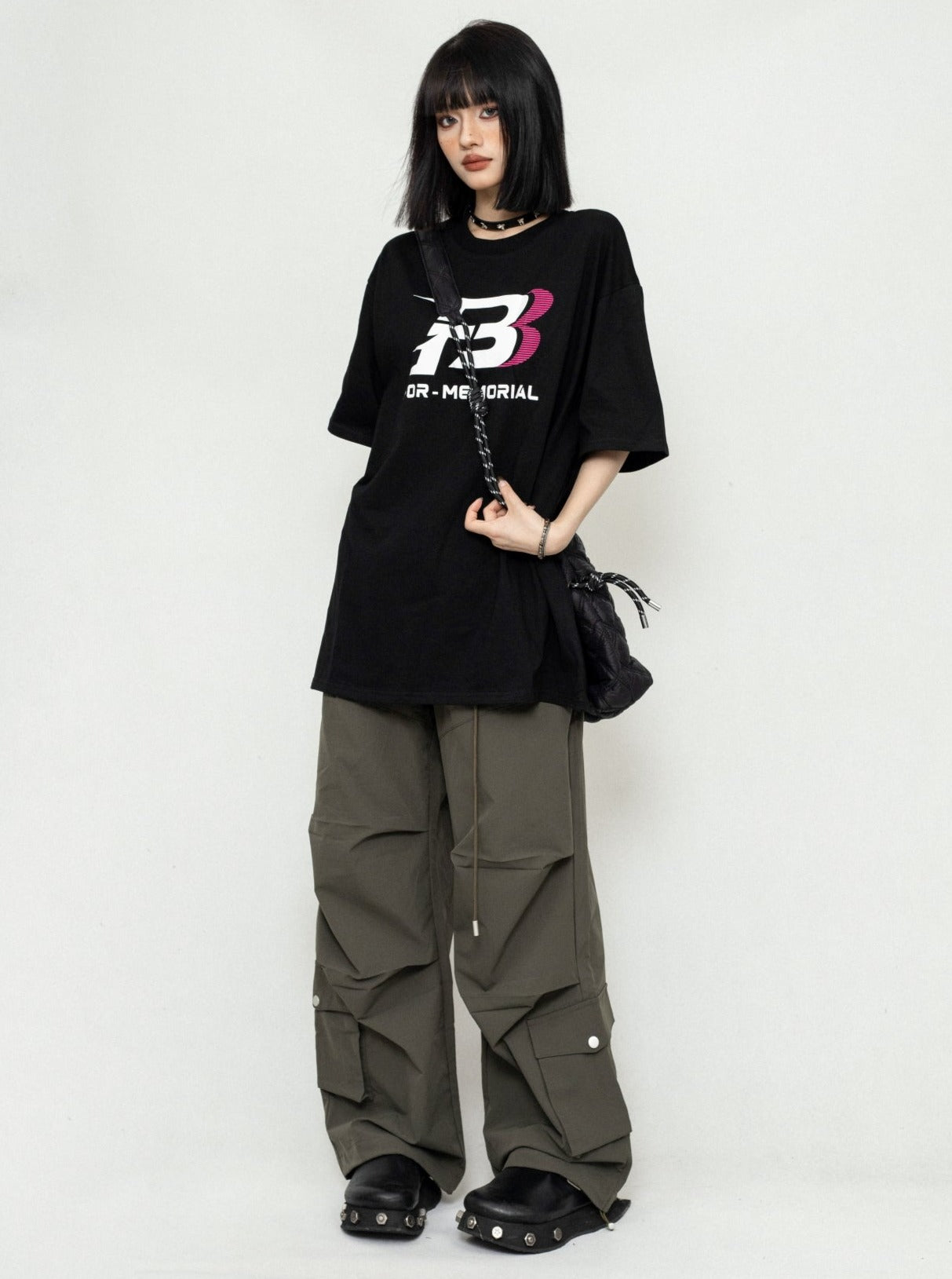 American Thin Wide Leg Cargo Pants