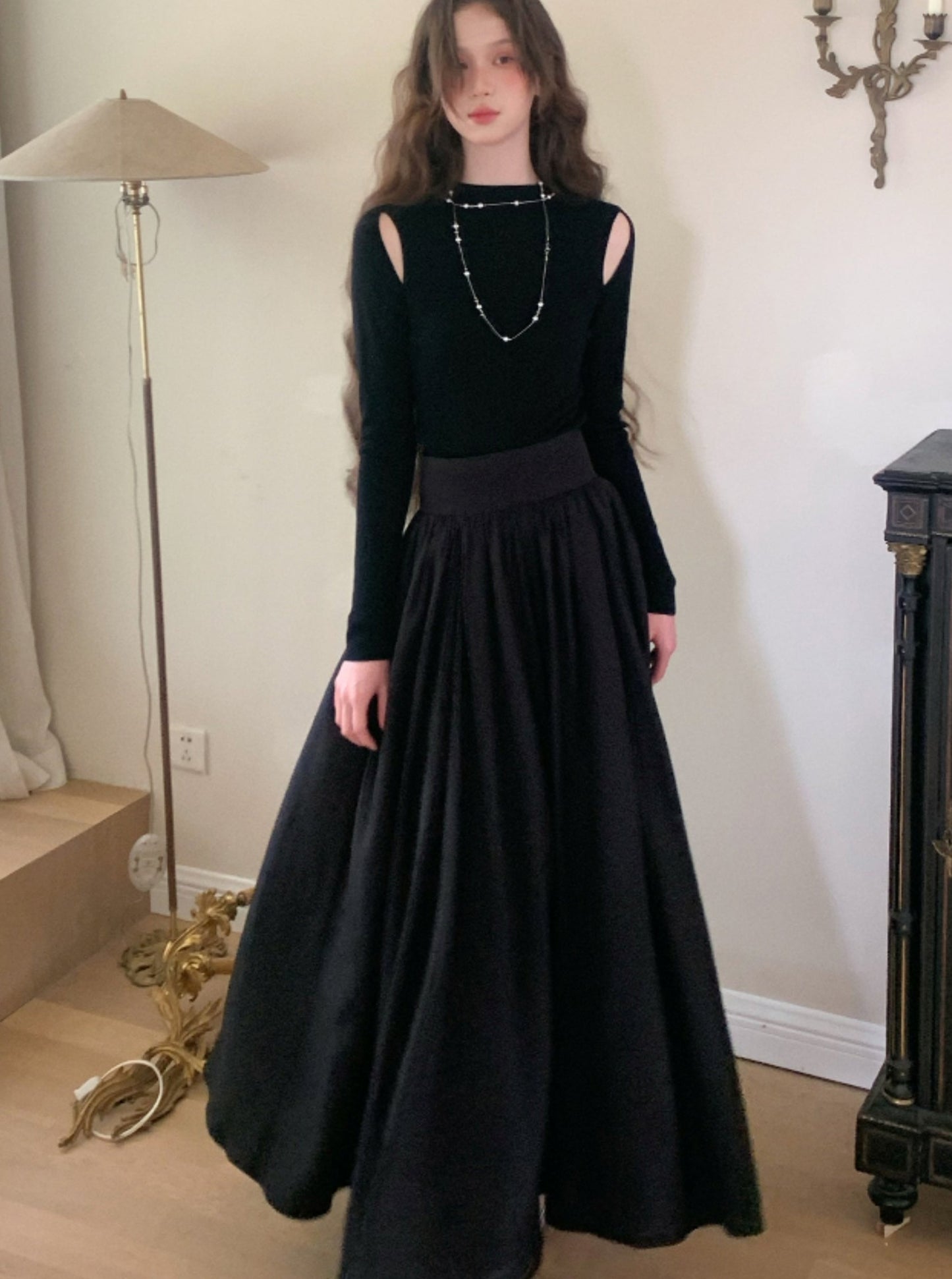 French Hepburn Midi Skirt