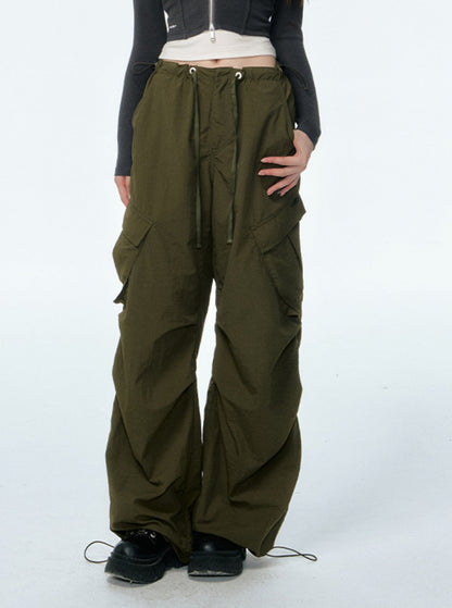 American Vintage Wide-Leg Cargo Pants