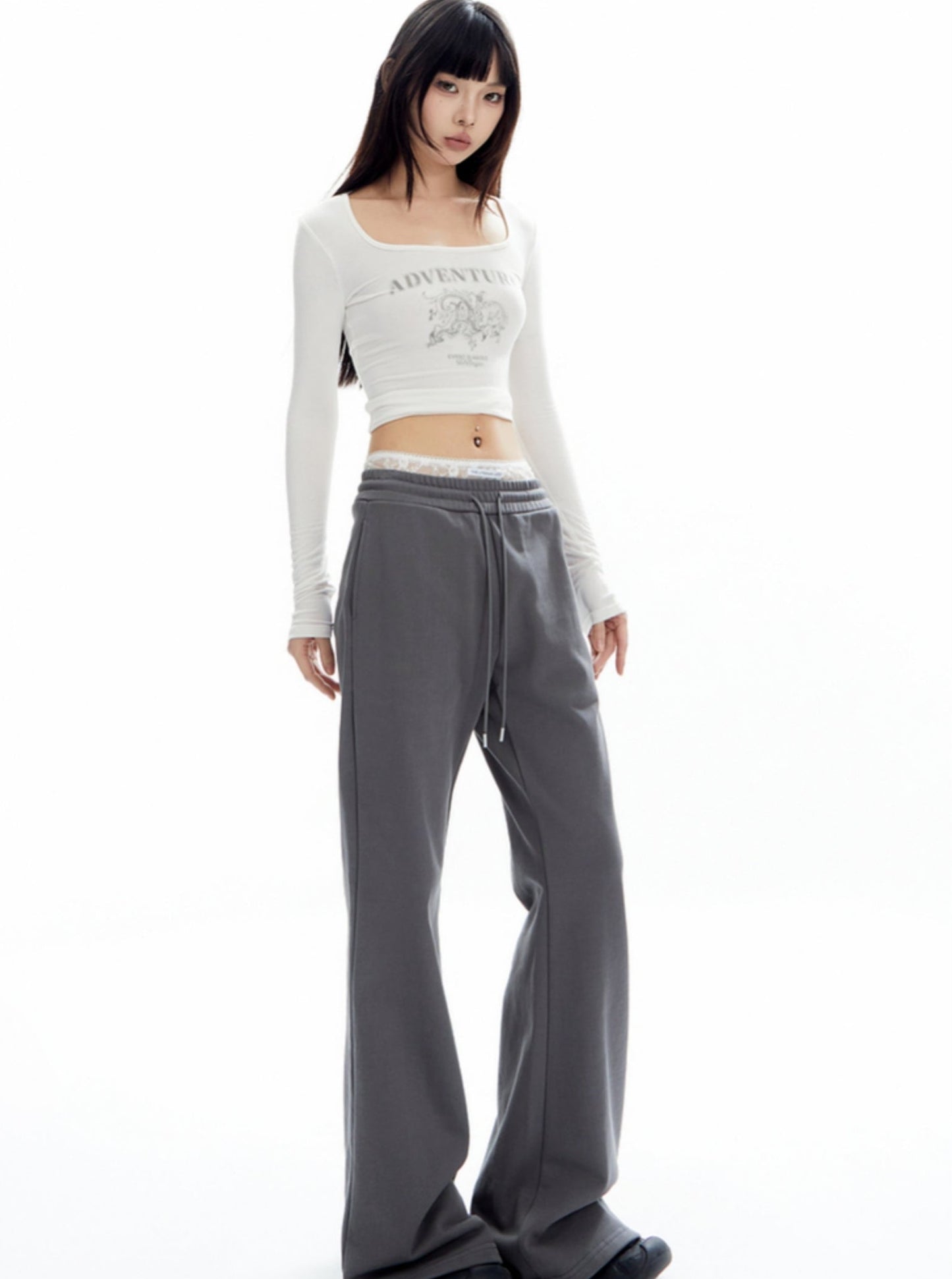 American Campus Stitching Casual Sweat Pants