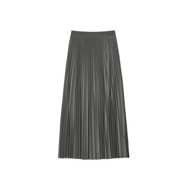 High-Waist Pleated Skirt