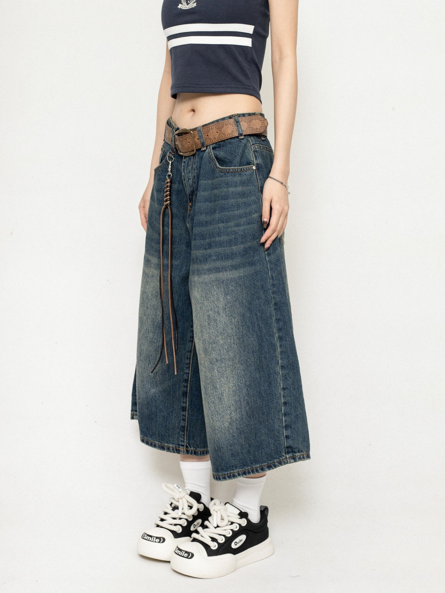 American Vintage Denim Cropped Pants