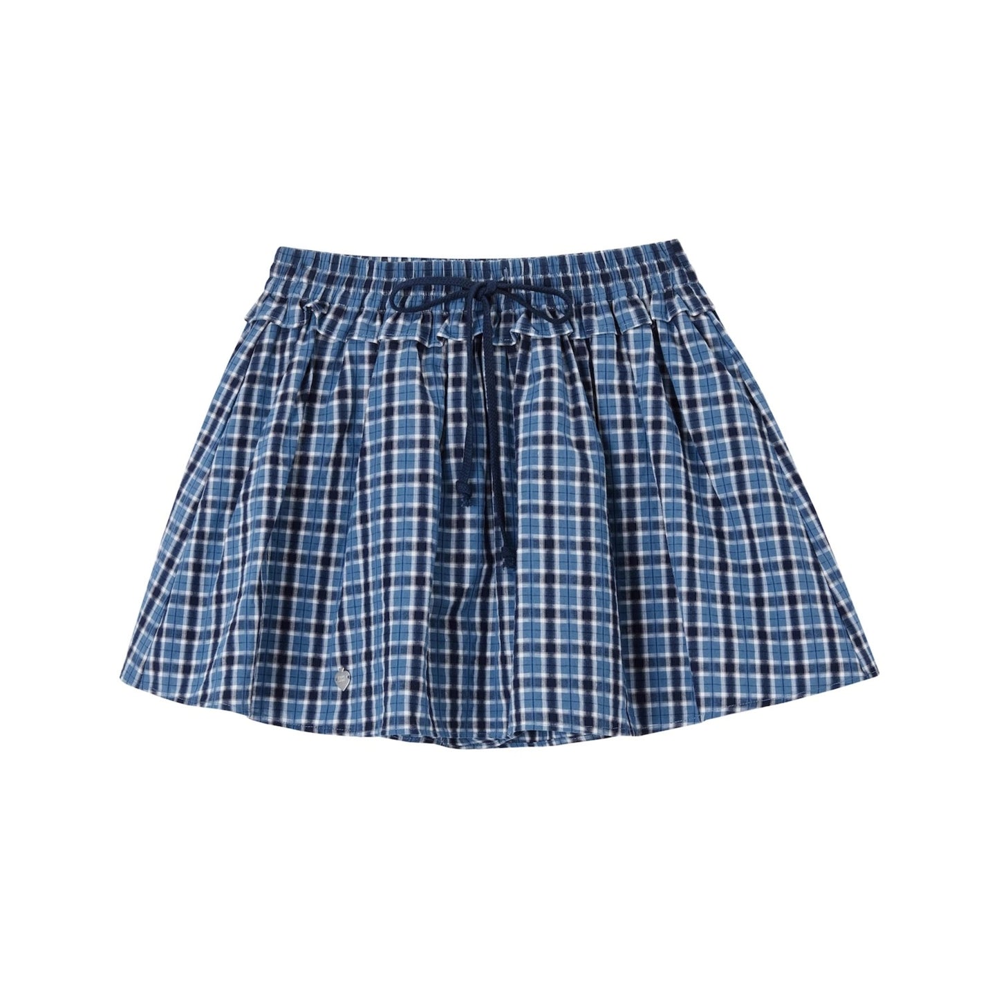 Blue Pleated Skirt