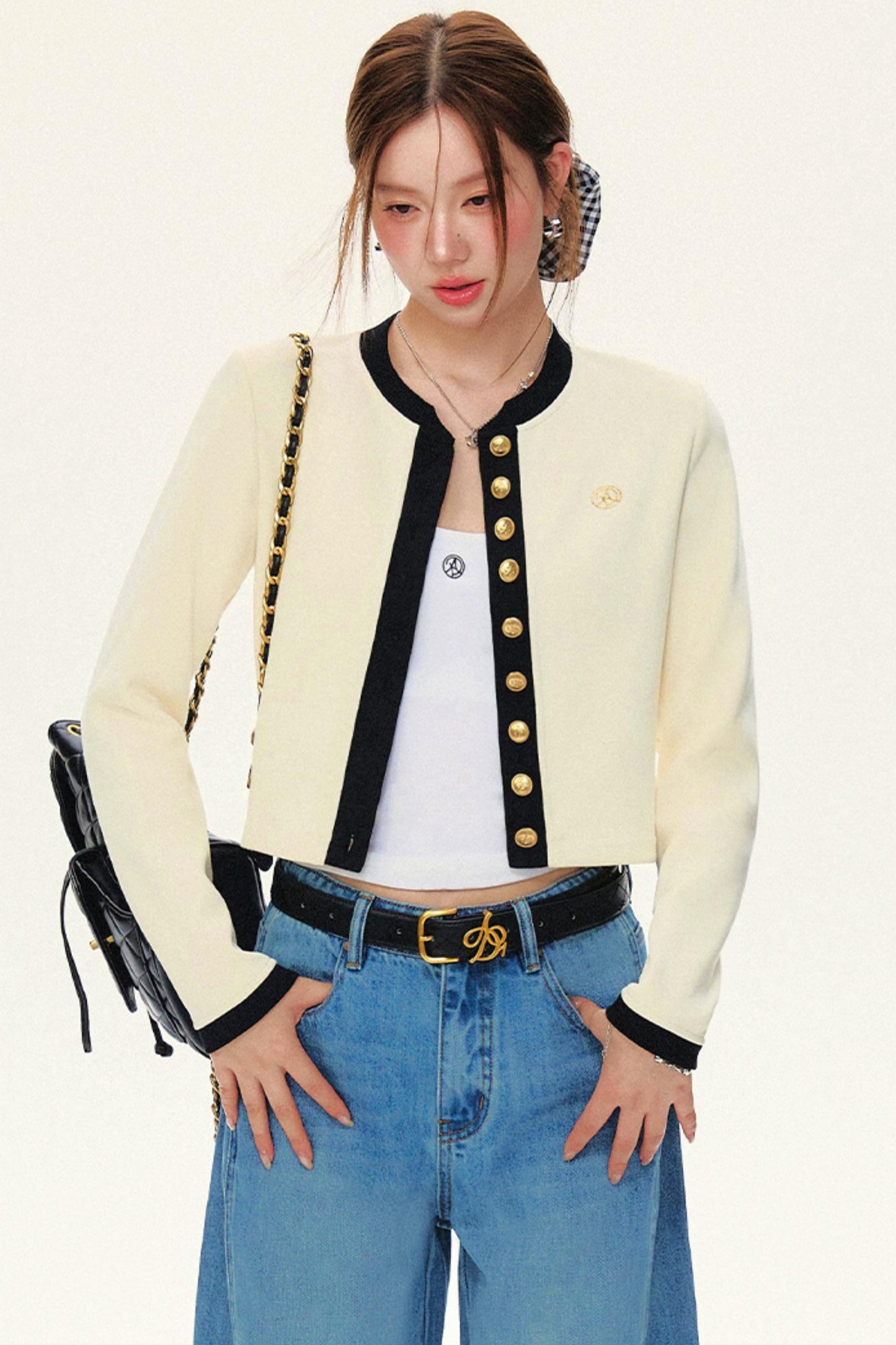 Luxury Short Knit Cardigan Set-Up