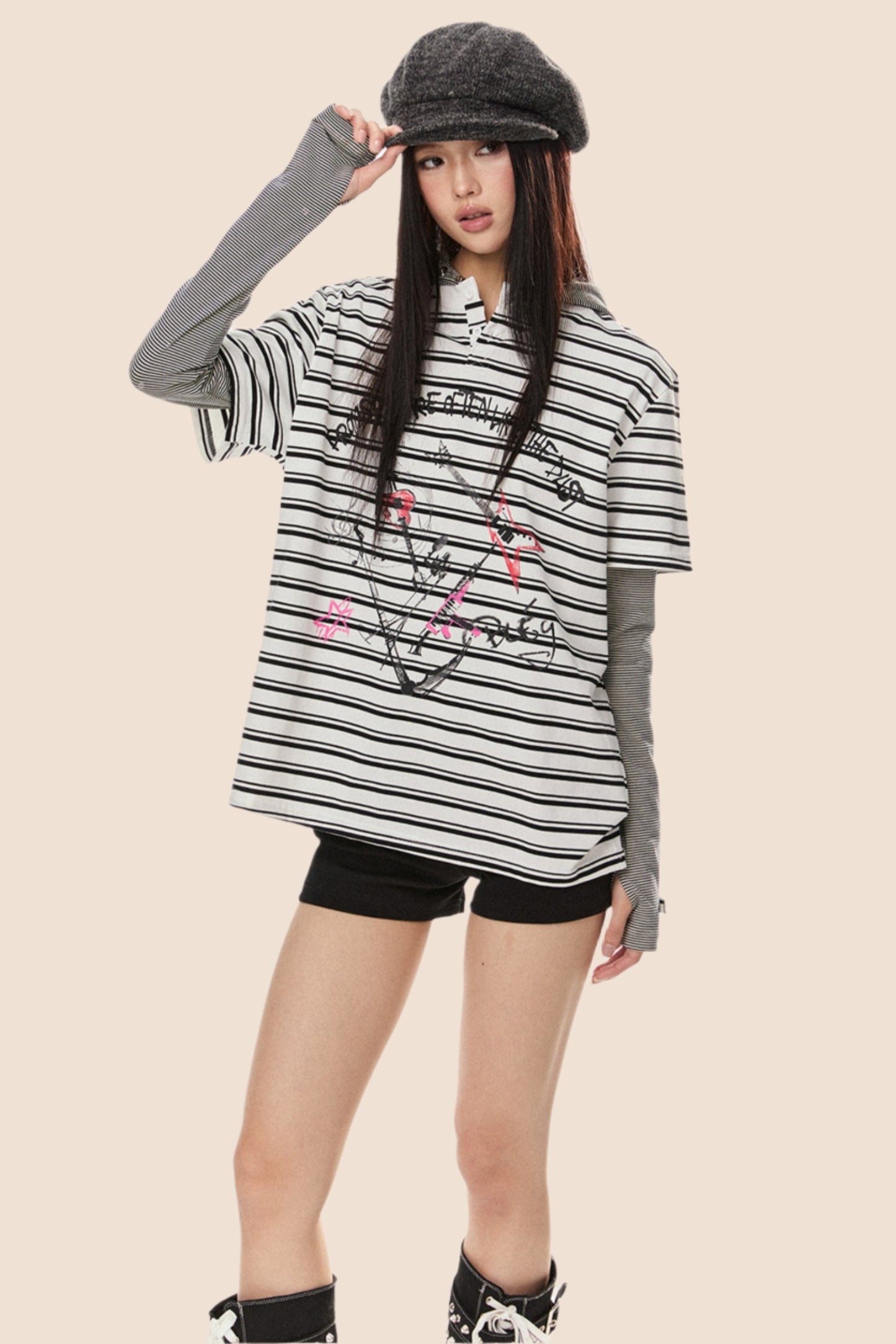 Stripe Loose T Shirt