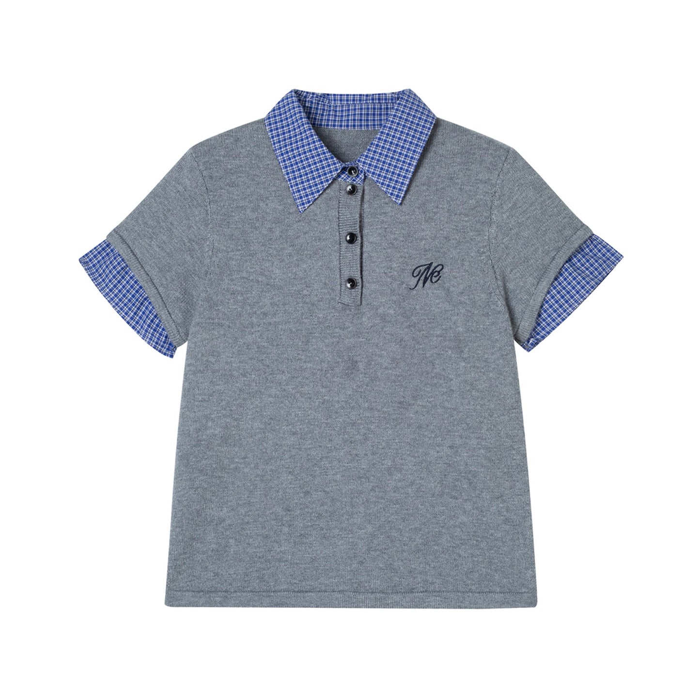 Collegiate Patchwork Knit Top