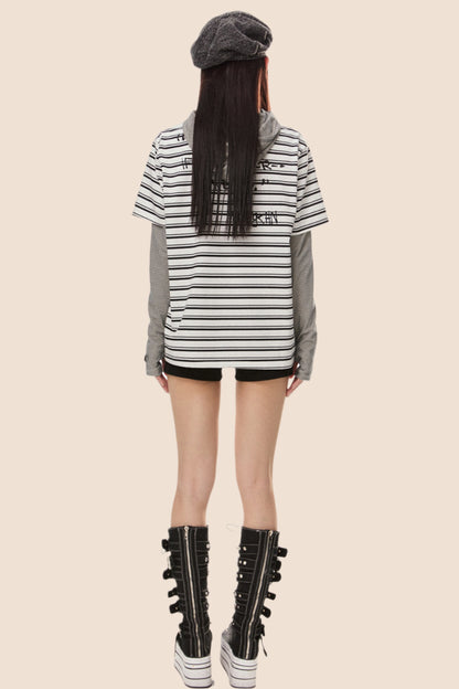 Stripe Loose T Shirt