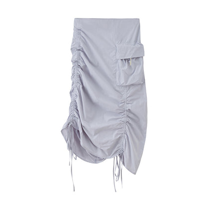 Versatile Color-Block Jacket Skirt Set-Up