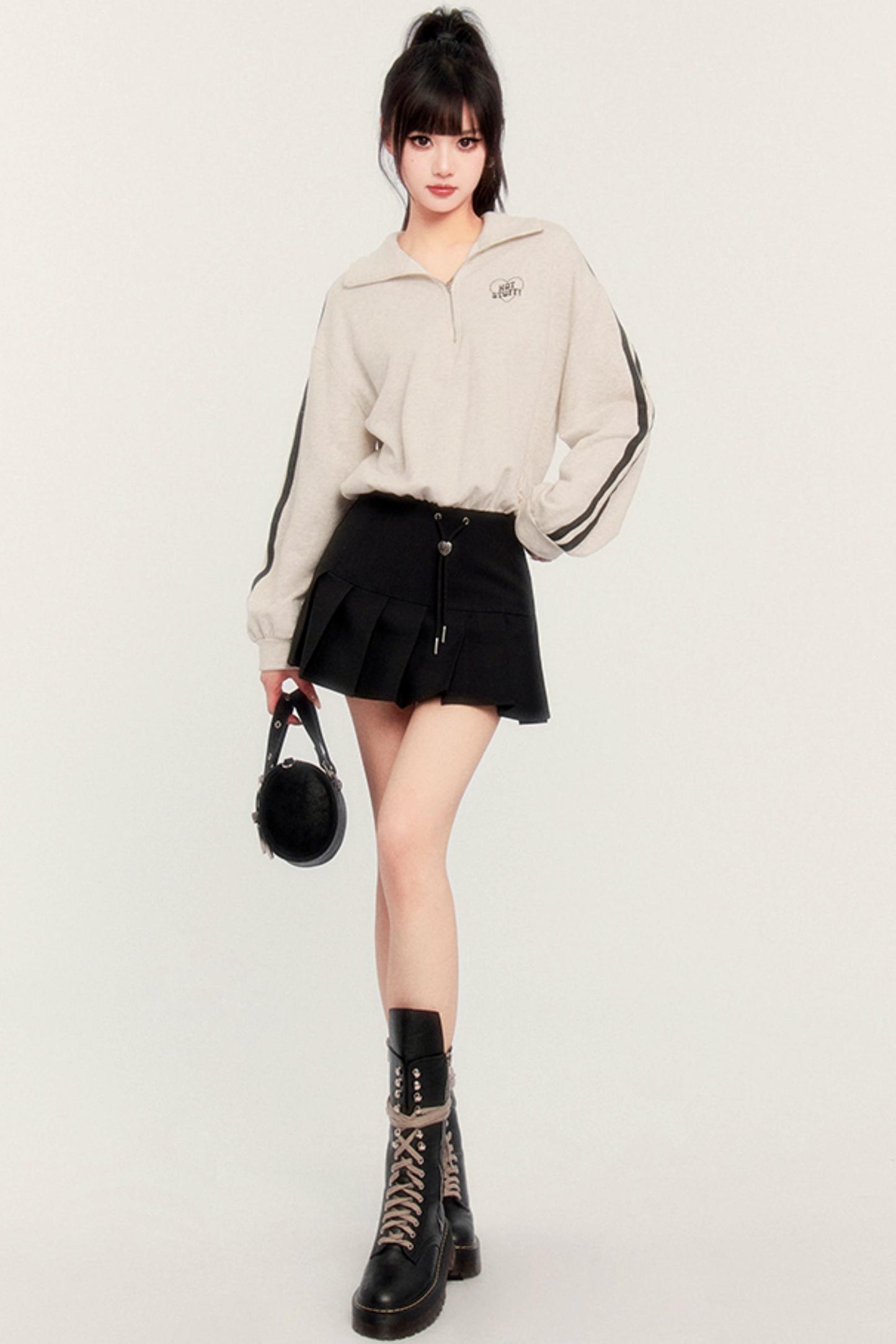 Casual Tennis Two-Piece Pleated Dress