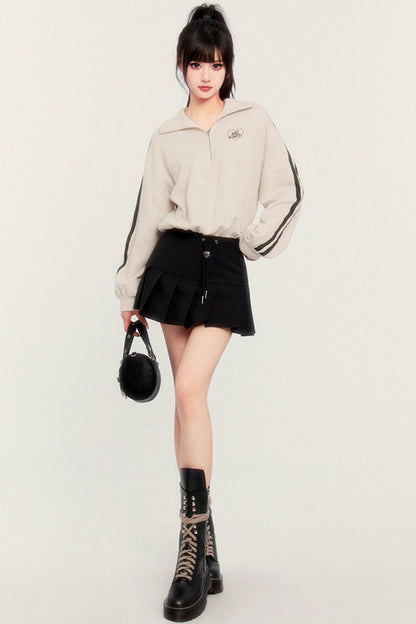 Casual Tennis Two-Piece Pleated Dress