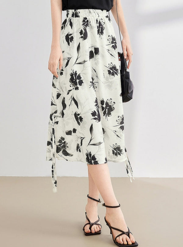 Elegant Chinese Style Smudge Skirt