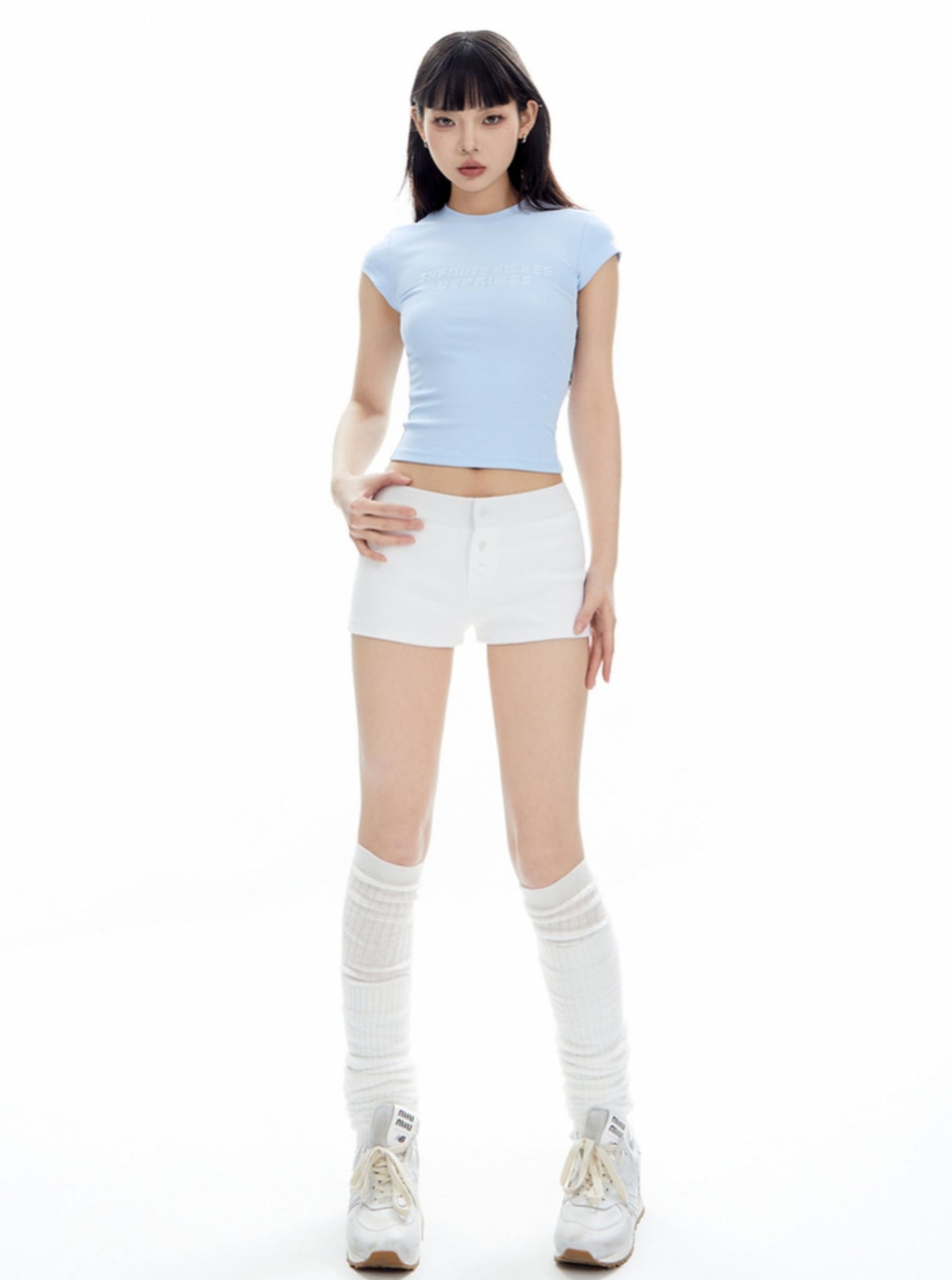 American Three Button Slim Hot Pants