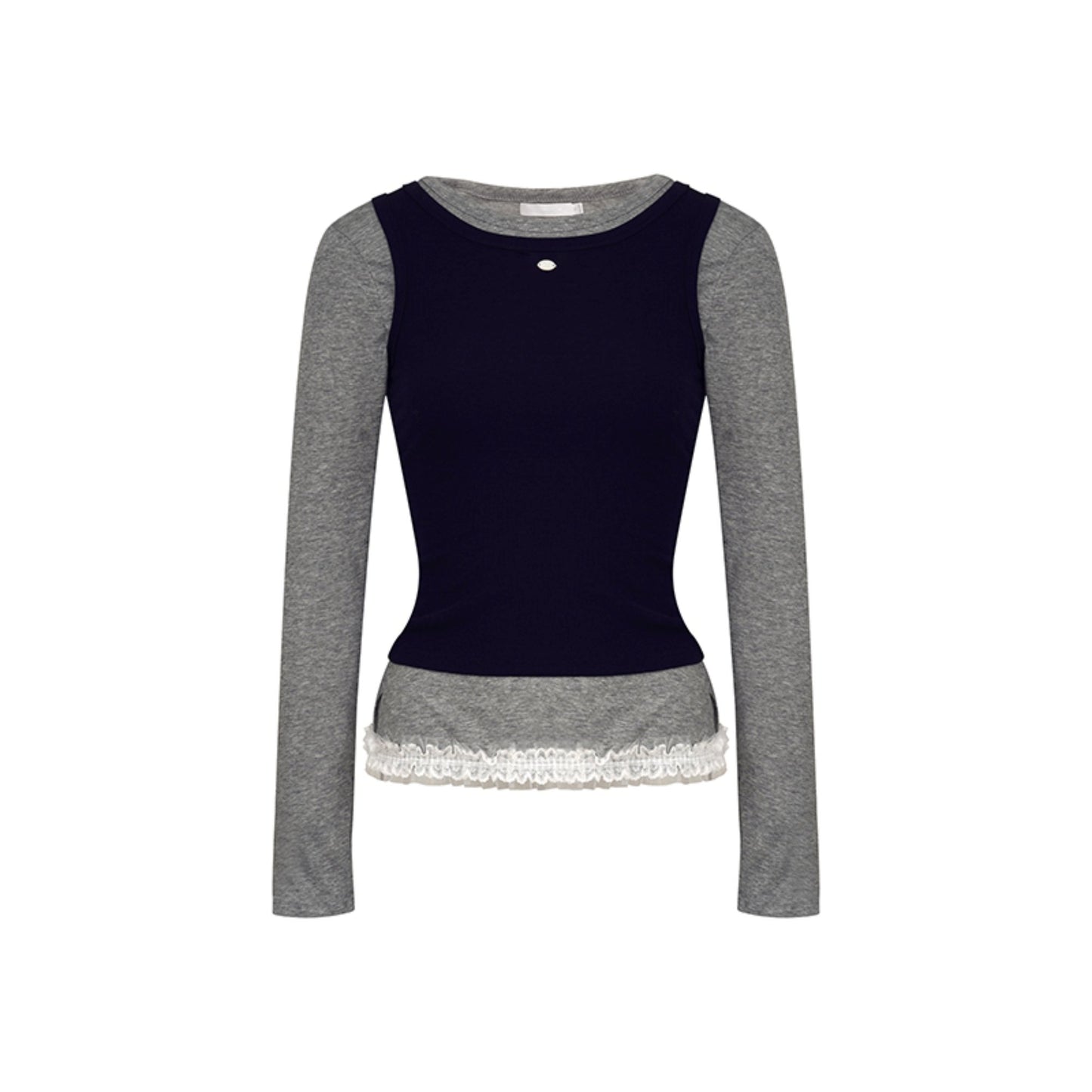 Colorblocked Cotton Tank & Long Sleeve T-Shirt Set