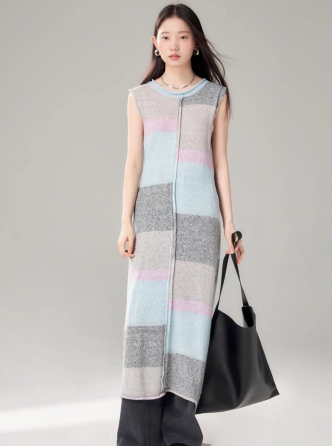 Rolled-Edge Cropped Shawl Dress Set