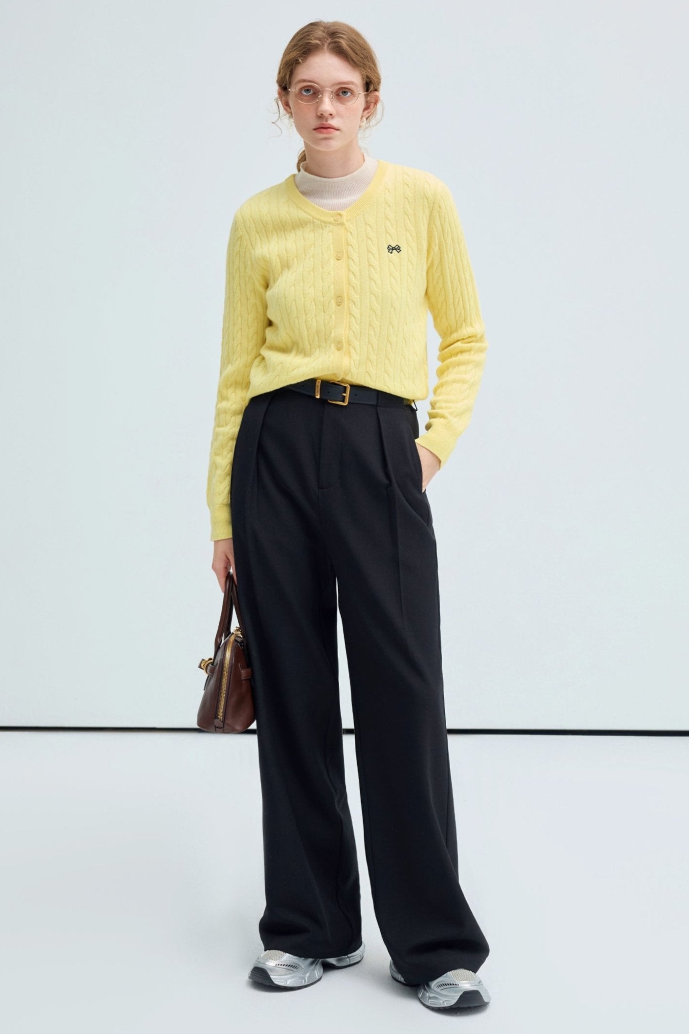 Pleated Design Versatile Slacks