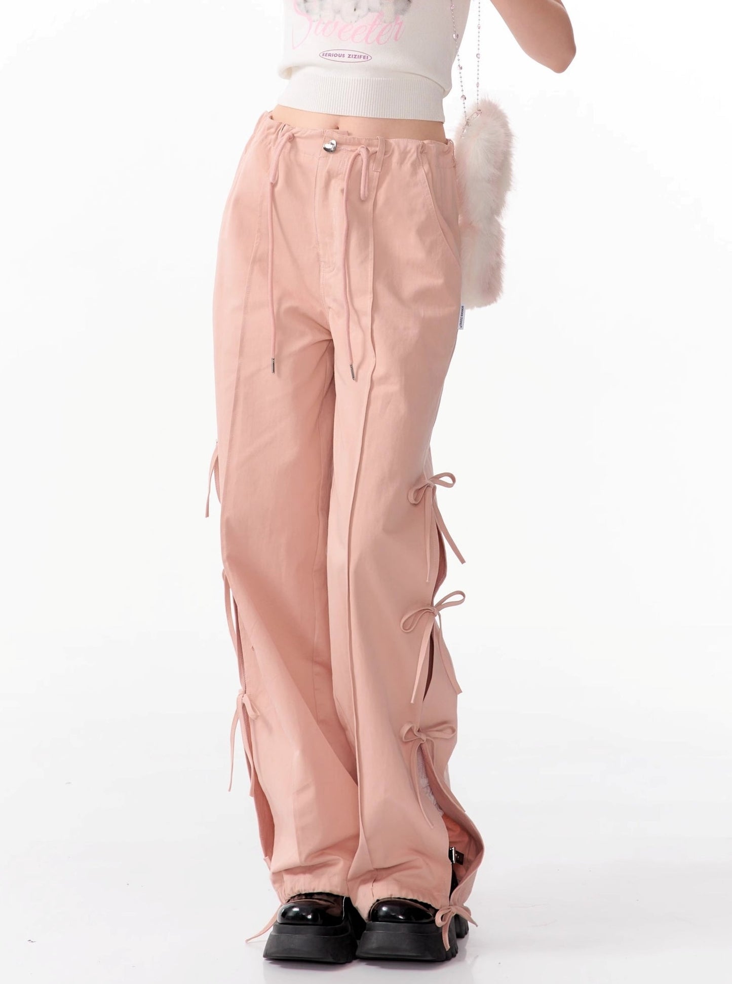 High Waist Wide-Leg Cargo Pants