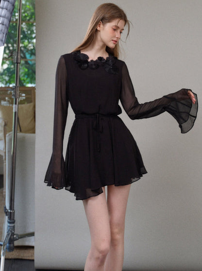 French Chiffon Dress