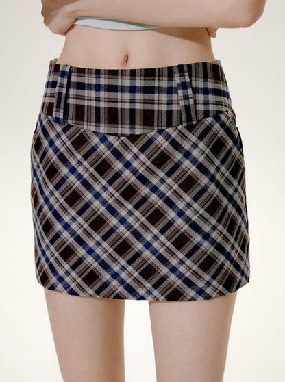 Retro A-Line Slim Hip Skirt
