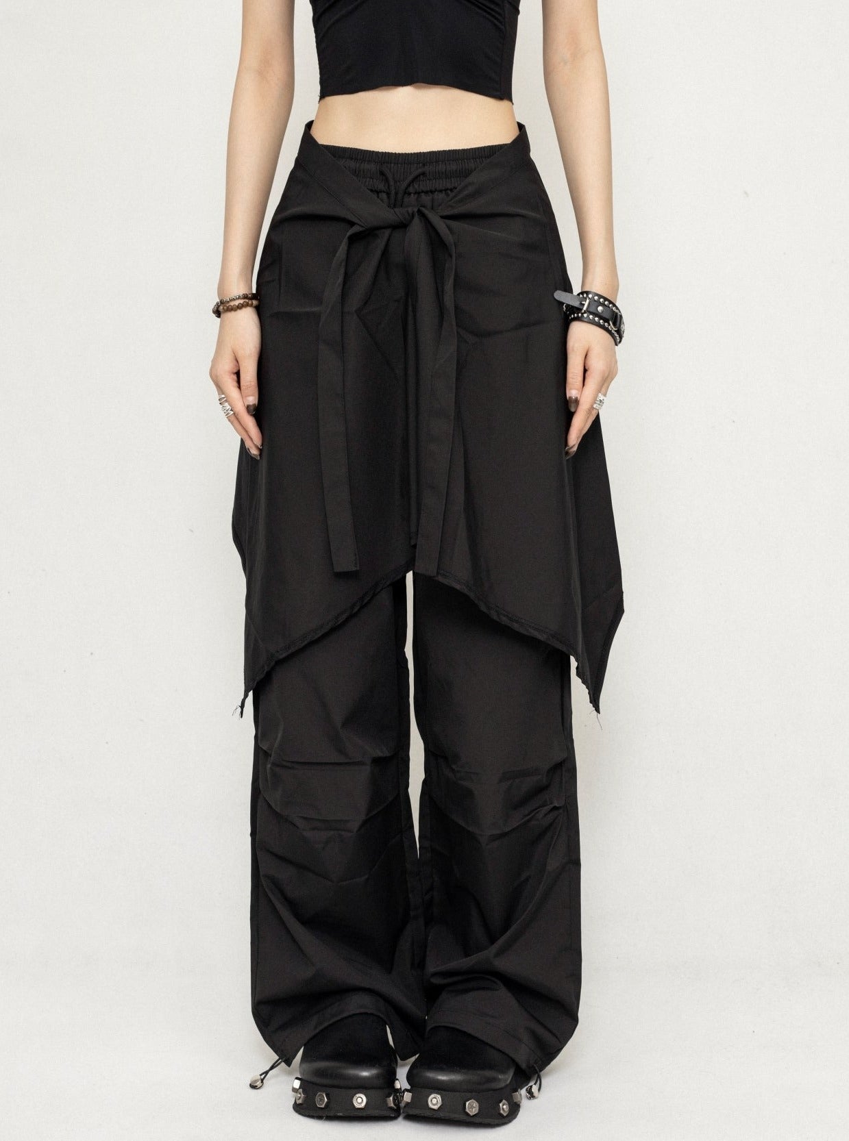 Schwarze Casual Fart Pants