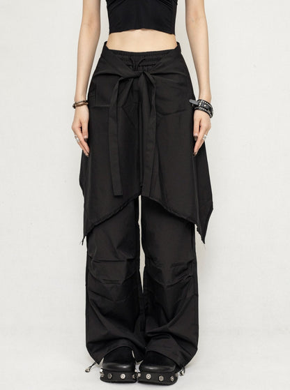 Black Casual Fart Pants