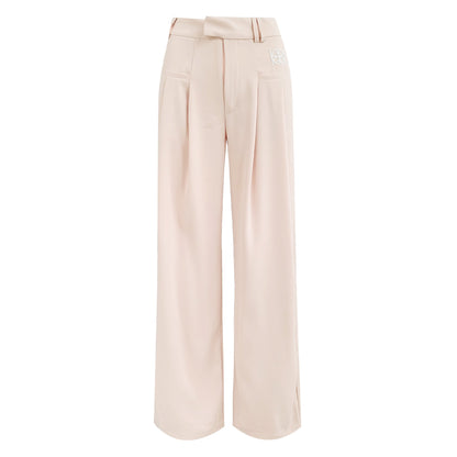 High-Waisted Wide-Leg Trousers