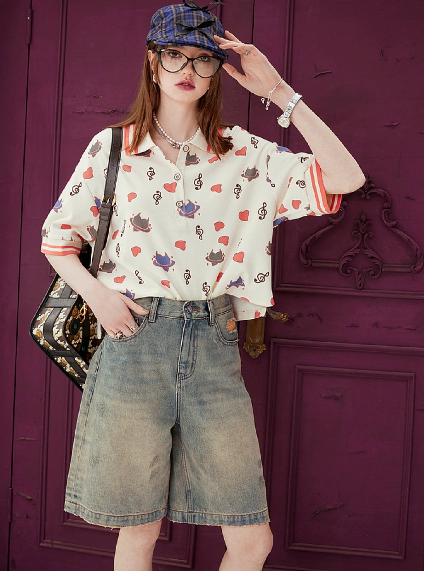 Cropped Pants mit Taschen