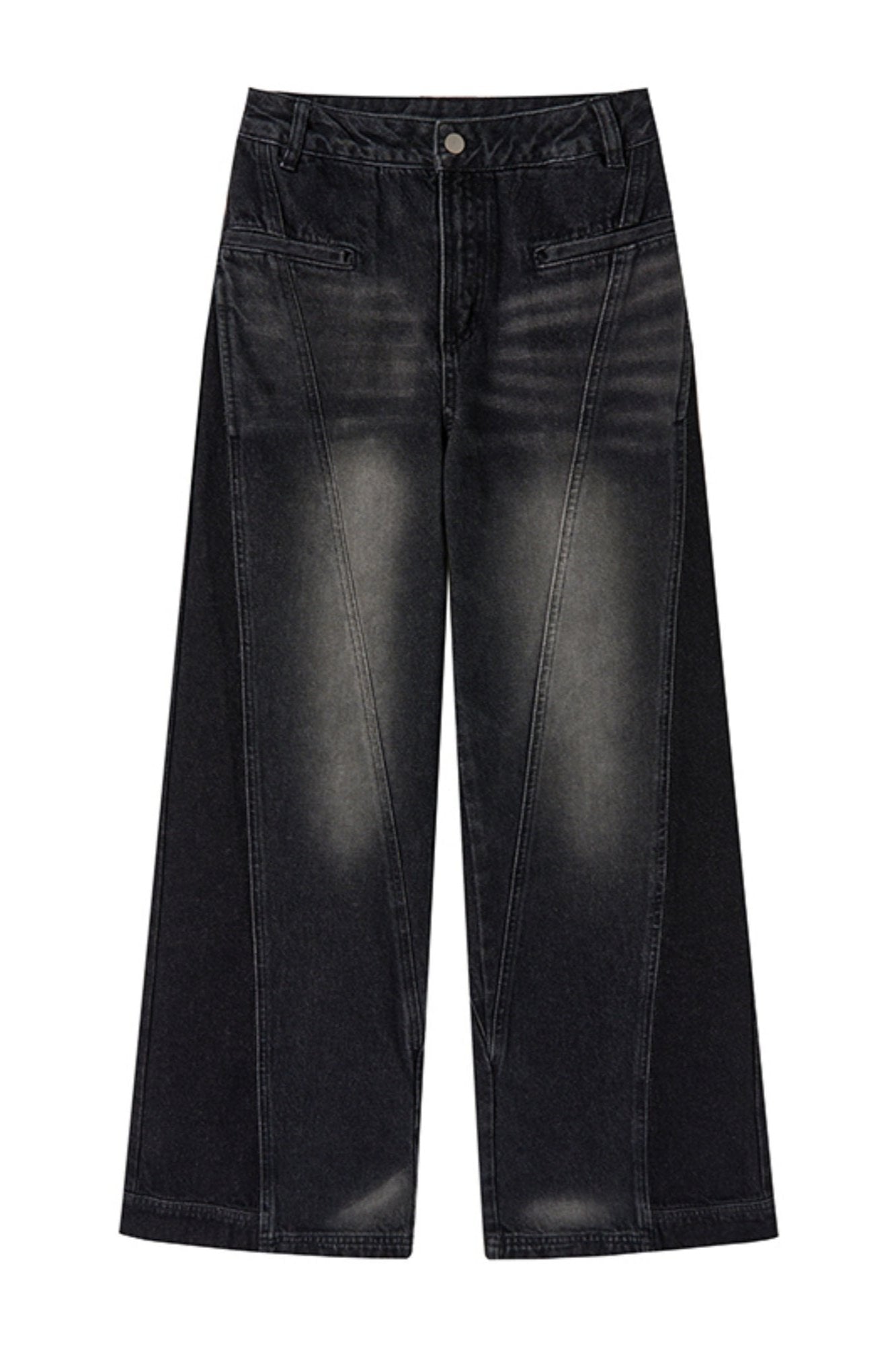 Lässige Drape Mop Jeans 