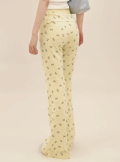 All-over Slim Bootcut Pants