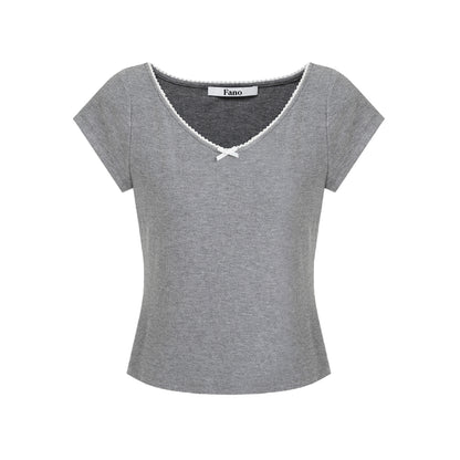 Vintage Lace V-Neck Top