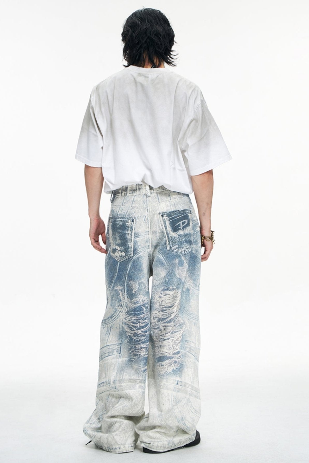 Printed Jeans Key Chain Digital Conley Trousers