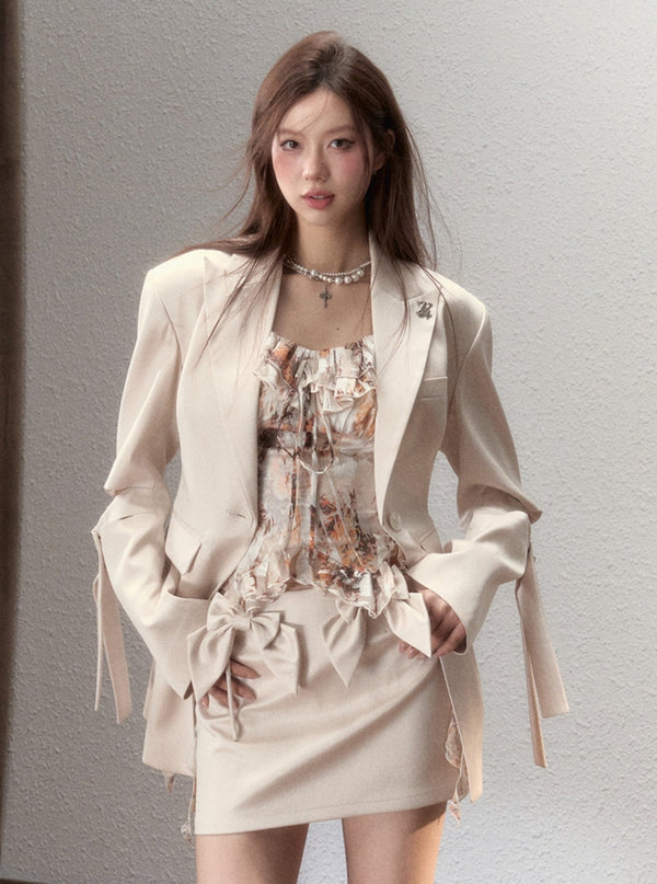 Bow Waist Strap A-Line Set-Up