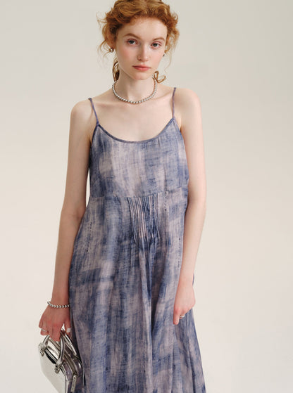 Smudge Pattern Resort Sundress