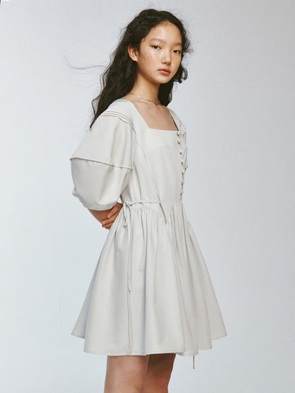 Lazy Thin Moonlight Puff Dress