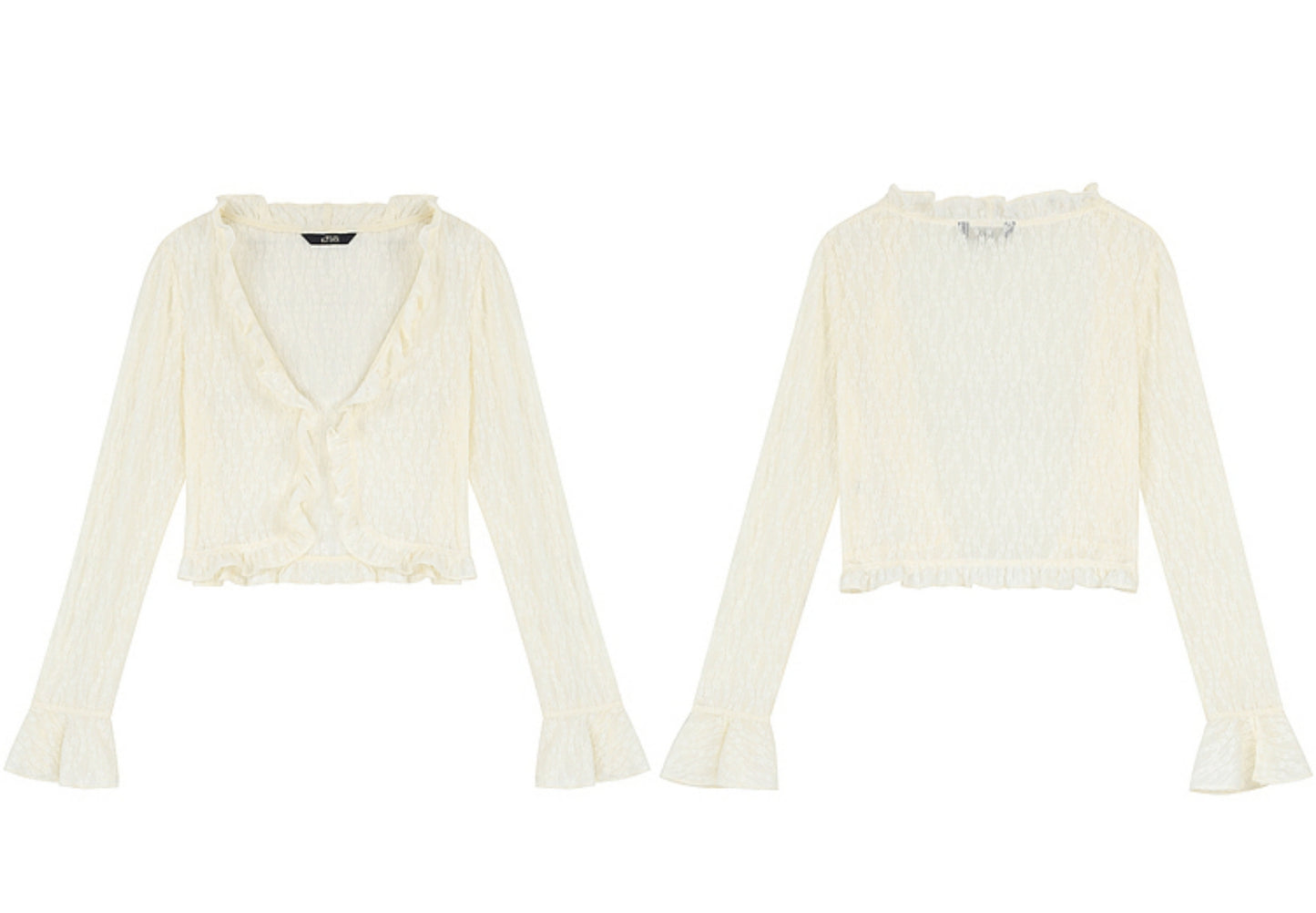 Ruffle Lace Chiffon Sunscreen Cardigan Coat