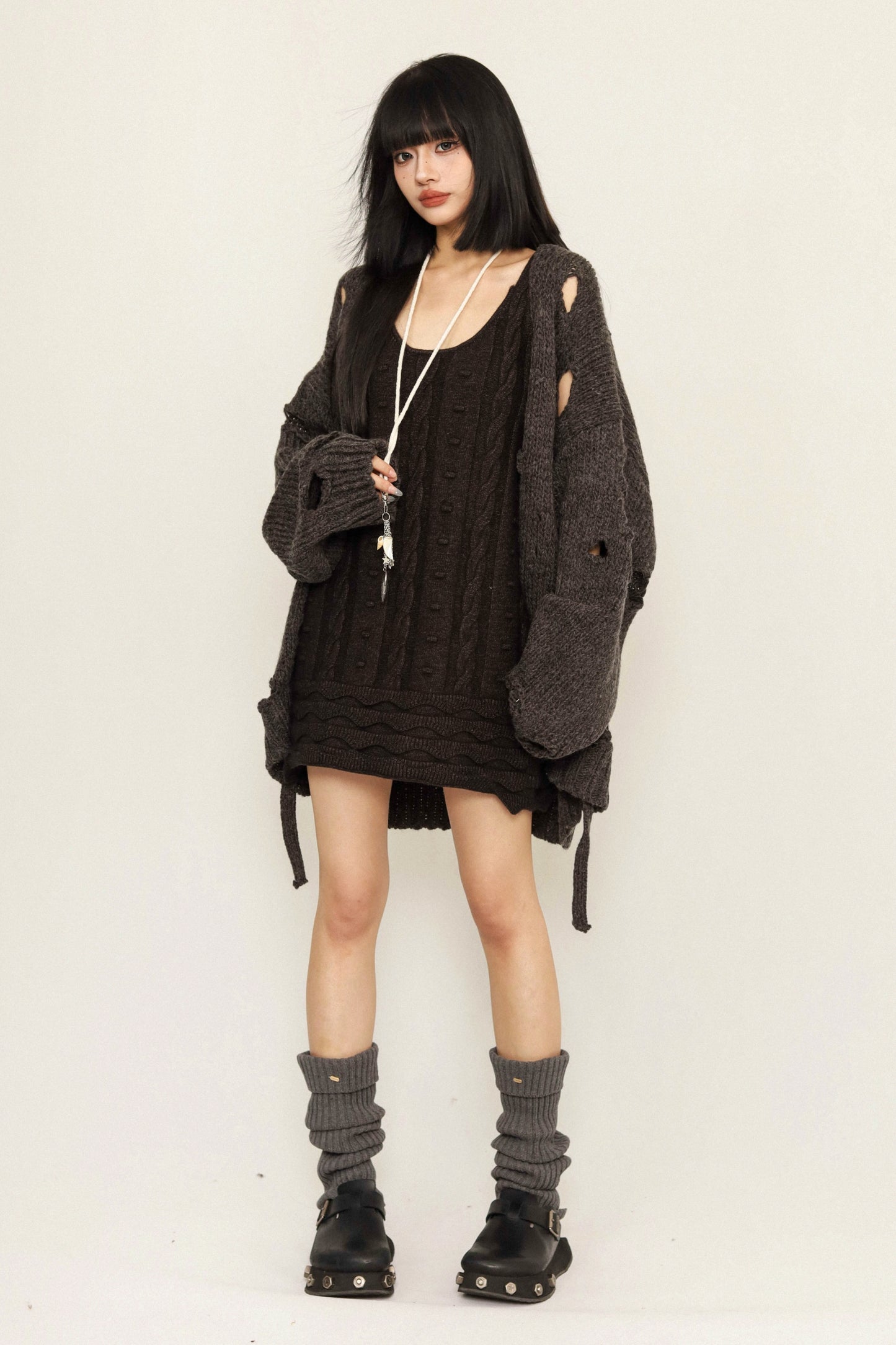 Versatile Slim Knitted Sweater Dress