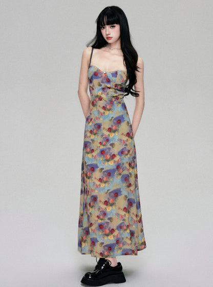 Monet Floral Slip Maxi Dress