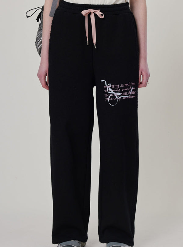 Drap Straight Wide-leg Set-up