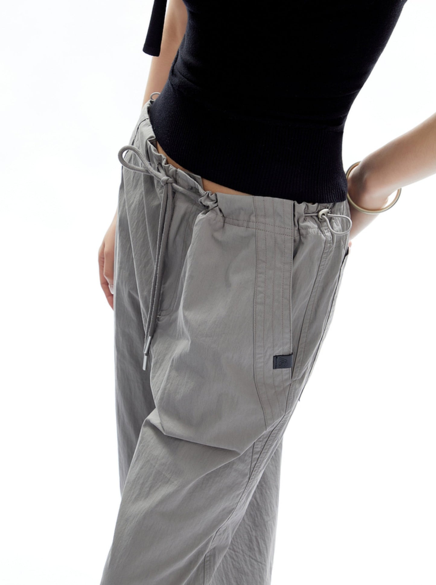 Retro Cargo Wide-Leg Pants