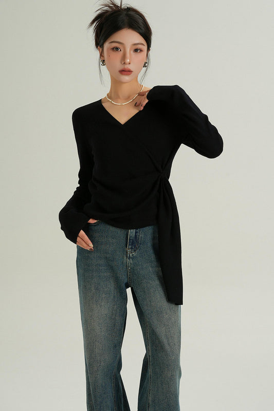 Modern Irregular Knit Sweater