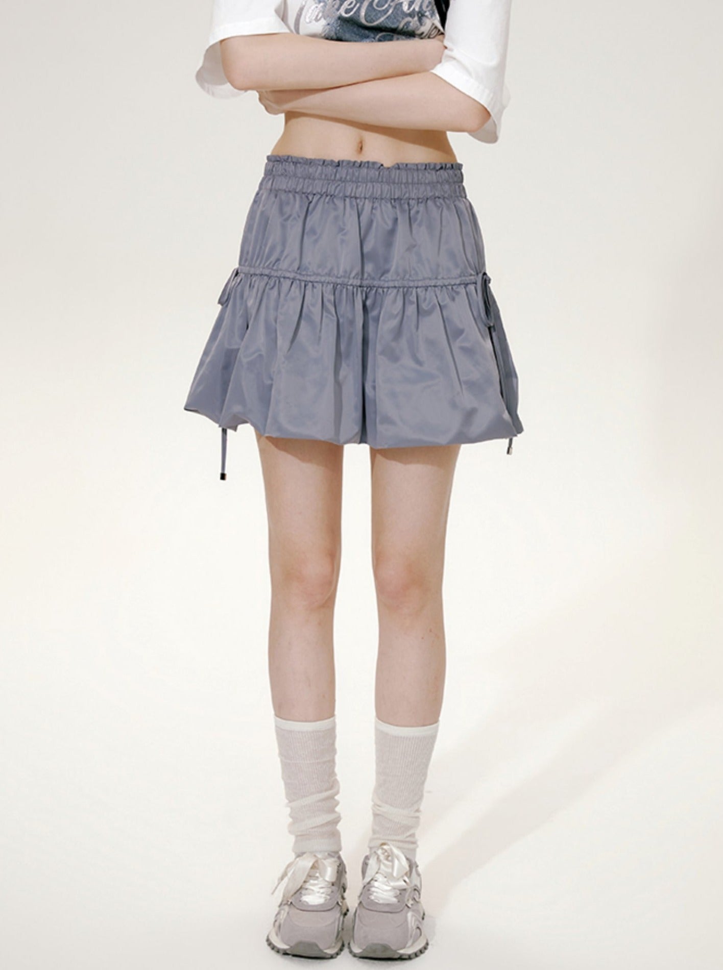 Female Sweet Elastic Waist Bud Skirt