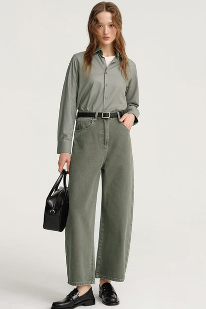 Pear Shaped Crotch Cropped Pants