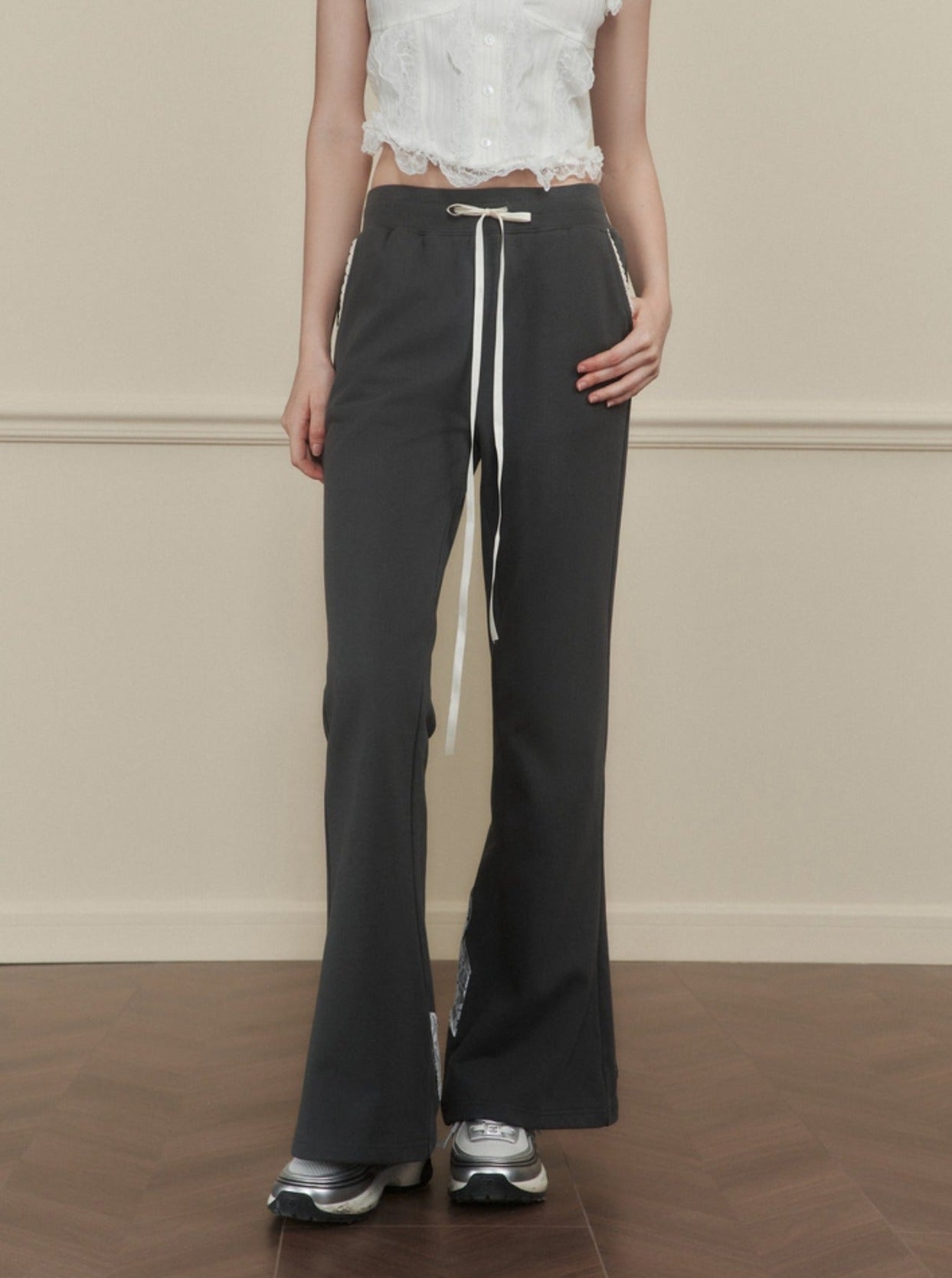 Slim Bootcut Track Pants