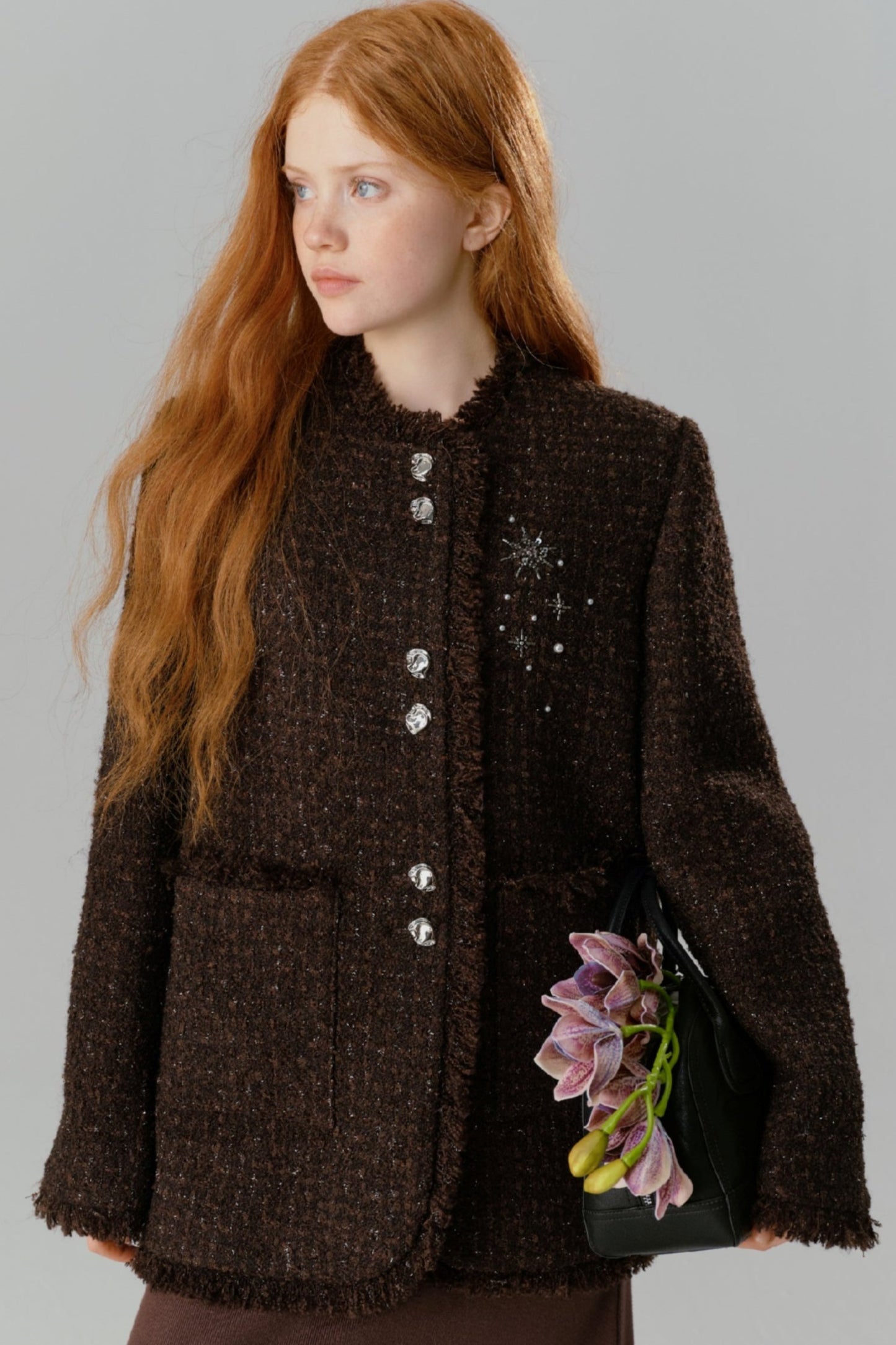 Salt Tea Spice Wool Short Jacket