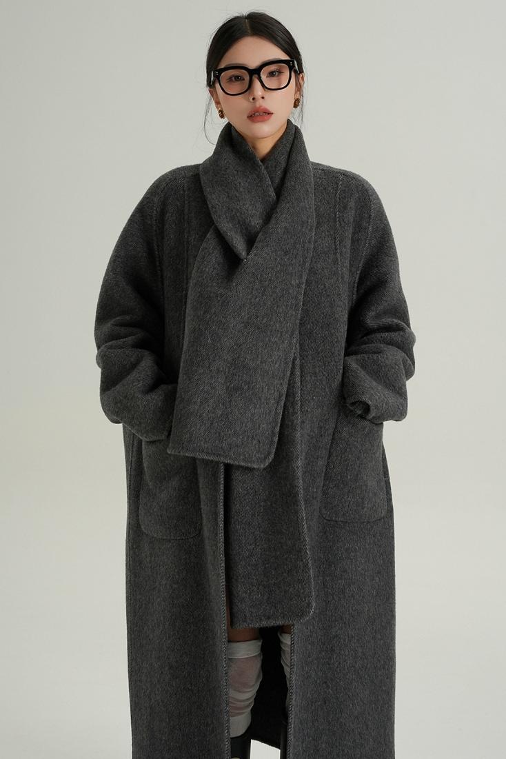 High-Quality Wool Tweed Cape Coat