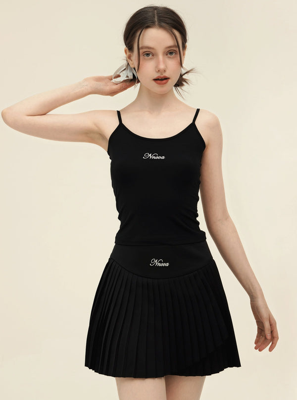 Vintage Polka Dot Slim Camisole Top Set