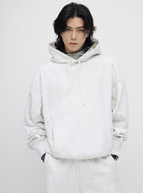 Embroidered Logo Athleisure Hoodie Set-Up