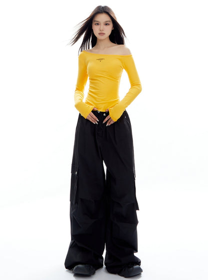 Loose Casual Straight Wide-Leg Pants