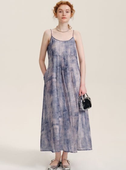 Smudge Pattern Resort Sundress