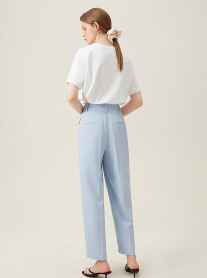 High Waist Suit Loose Slim Tapered Pants